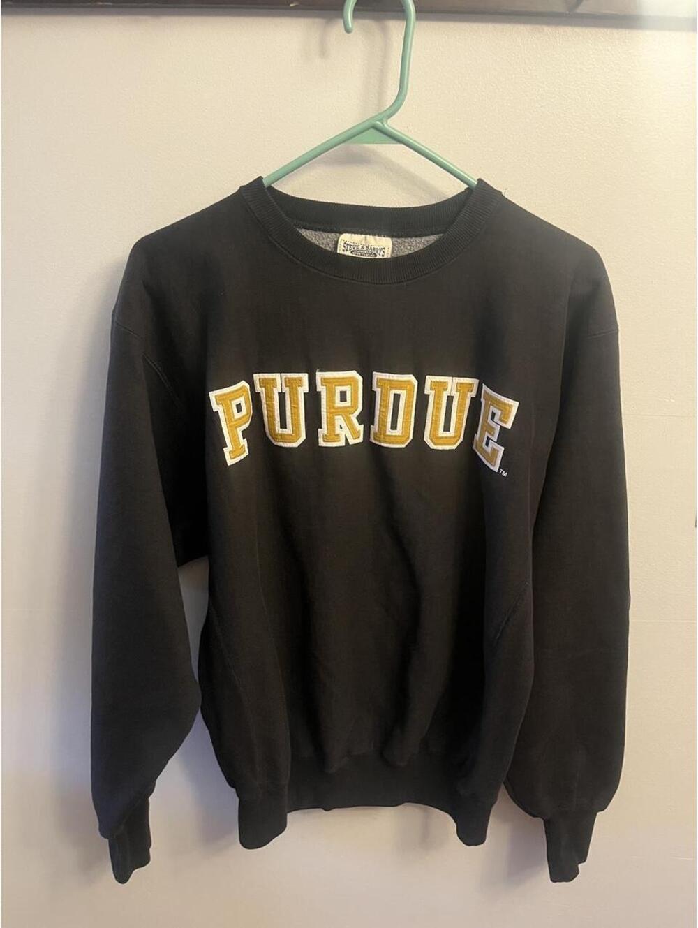 Steve & Barry's Men's Black and Navy Sweatshirt